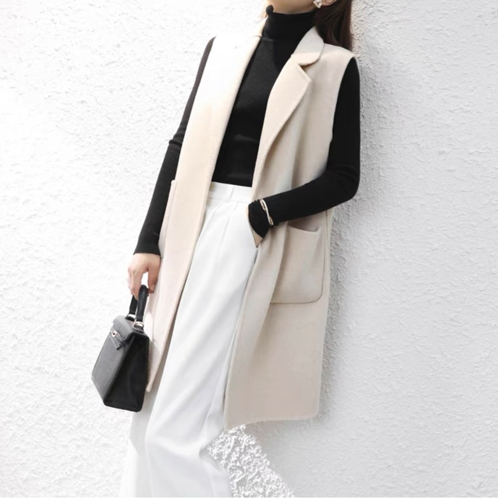 long fur vest